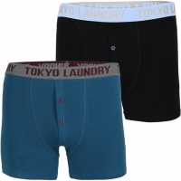 BargainCrazy  Tokyo Laundry Pack of Two Farren Boxer Shorts Set