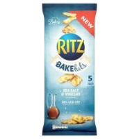 Tesco  Ritz Bakefuls Salt And Vinegar Snacks 5 X 23G