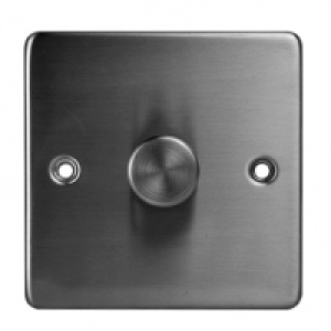 1 Way Dimmer Light Switch - Stainless Steel &pound;1.00