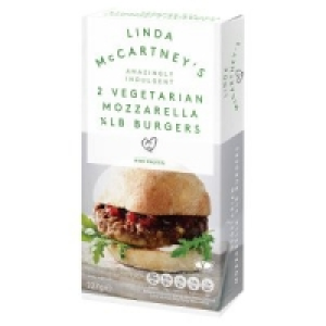 Linda McCartneys 2 Vegetarian Mozzarella 1/4 LB Burgers 227 £1.00