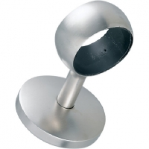 Straight Post Brushed Nickel Handrail Bracket