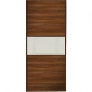 Wickes Sliding Wardrobe Door Fineline Walnut Panel & Soft Wh