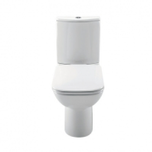 Wickes Renata Toilet Pan, Cistern with Soft Close Toilet Sea