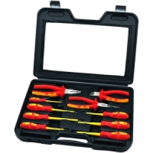 Wickes VDE Insulated Screwdriver & Plier Set 10 Piece