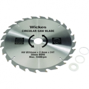 Wickes 24 Teeth Coarse Cut Circular Saw Blade 255x30mm £17.49