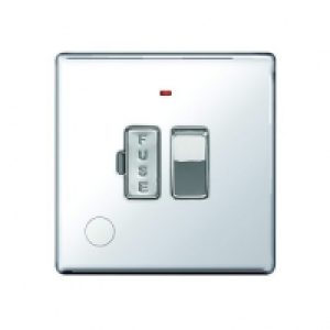 Wickes 13A Switched Fused Socket + LED Screwless Flat Plate  £14.99