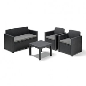 Keter Alabama Garden Lounge Set Graphite