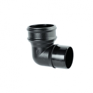 Wickes Black Cast Iron Effect Downpipe 92.5 Deg Bend £13.74