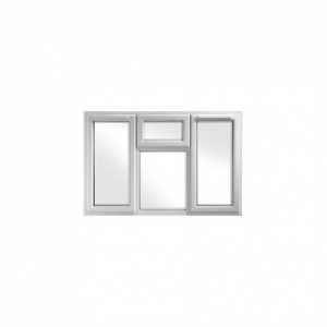 Wickes Upvc A Rated Casement Window White 1770 x 1010mm Side