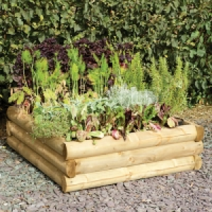 Forest Garden Half Log Raised Bed