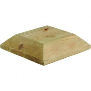 Wickes Deck Post Flat Cap 135 x 135 x 40 mm Green