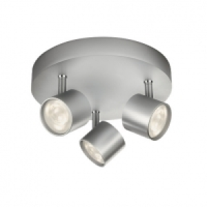 Philips Star LED 3 Plate Spotlight Aluminium £59.99