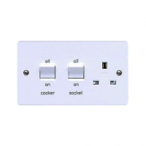 MK 45A Double Pole Cooker Switch & Socket K5060PPK