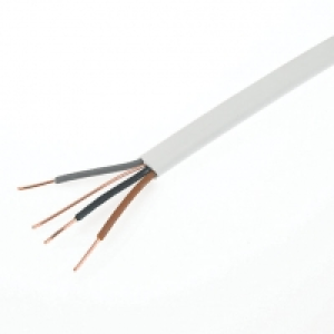 Time 1.0mm2 3 Core & Earth Low Smoke Zero Halogen Cable Whit