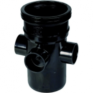 Wickes Black 3 Socket 110mm Soil Boss Pipe £6.99