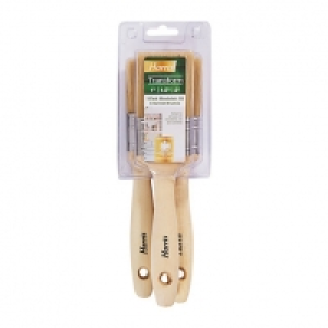Harris Timbercare Woodstain and Varnish Brush 3 Pack &pound;9.99