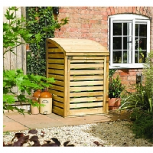 Rowlinson Single Wooden Bin Store Natural