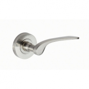 Wickes Ciro Round Rose Handles Pair Satin Nickel Finish