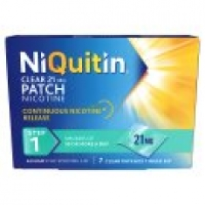 Clear 21mg Nicotine 24 Hour Patches Step 1 7 Pack £10.00