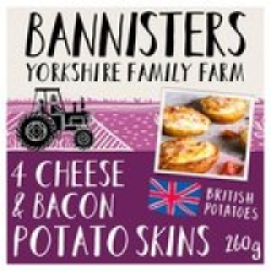 Bannisters Farm 4 Potato Skins Bacon & Cheese £1.00