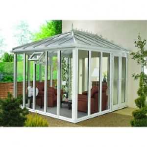 Wickes Edwardian Conservatory E1 Full Height White 2530 x 24