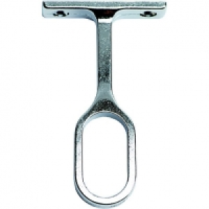 Oval Centre Rail Bracket Chrome Interior