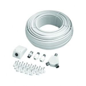 Wickes Coaxial TV & Cable Kit 25m £14.98