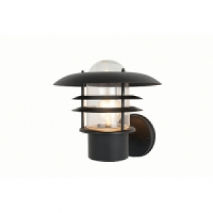 ZINC Vulcan 1 light Lantern Satin Black