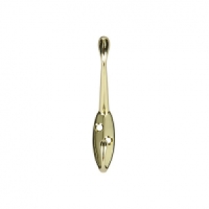 Wickes Hat And Coat Hook Polised Brass 2 Pack &pound;3.59