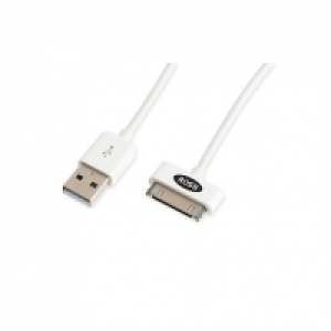 Ross 30 Pin To USB Sync And Charge Cable White 1m