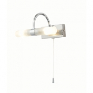 Spa Corvus 2 Light Bathroom Wall Light Chrome