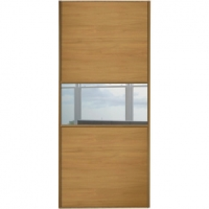 Wickes Sliding Wardrobe Door Fineline Oak Panel & Mirror 222 £127.20
