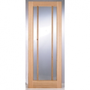 Wickes York Internal Oak Veneer Door Glazed 3 Panel 1981 x 7 £169.00