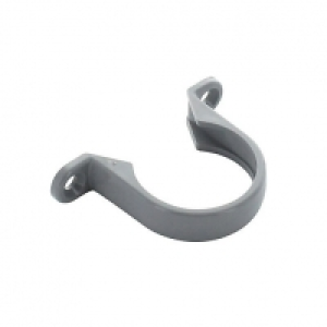Wickes Grey Pipe Clips PK2 40mm