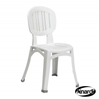 QDStores  Elba Outdoor Garden Chair (White supplied as a single)