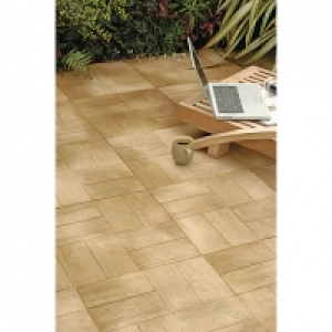 Marshalls Woodstone Decking Textured Light Oak 456x456x38 Pa