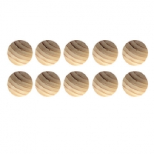 Wickes Unvarnished Beech Ring Knobs 40mm 10 Pack &pound;10.49