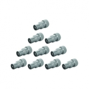 Wickes TV/Fm Coaxial Alloy Plugs 10 Pack £3.00