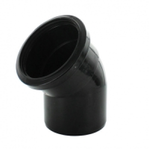 Wickes 110mm Black Soil Pipe 135 Deg Bend £9.99