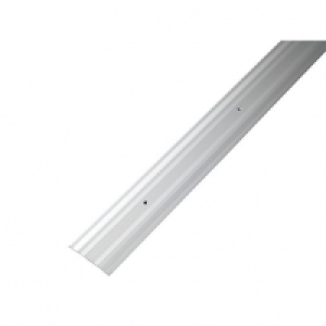 Wickes Flooring Extra Wide Cover Trim Silver 2.4m