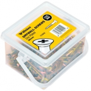 Wickes Drywall Screws Zinc Plated 38mm Pack 500 £5.79