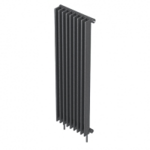 QRL Adagio Vertical 2000x400 Gun Metal Radiator