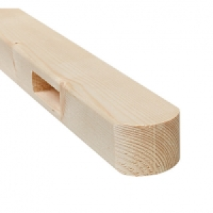 Wickes Softwood Curved Top Post 45 x 60 x 1.48m