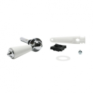 Wickes  Euroflo By Fluidmaster Cistern Lever White Ceramic and Chrom