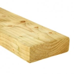 Wickes Treated Kiln Dried C16 Regularised 45 x 145 x 4800mm
