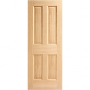 Wickes  Wickes Cobham Internal Oak Veneer Door 4 Panel 1981 x 762mm