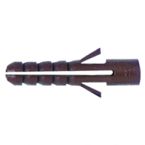 Fischer Brown Plastic Wallplugs 7mm Pack 100