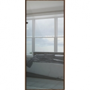 Wickes Sliding Wardrobe Door Walnut Frame Mirror 2220 x 762m