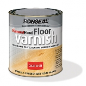 Ronseal Diamond Hard Floor Varnish Clear Satin 2.5L £44.99