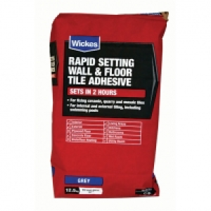 Wickes Rapid Setting Tile Adhesive 12.5kg £13.99